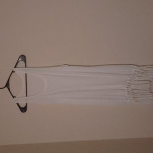 White sleeveless dress